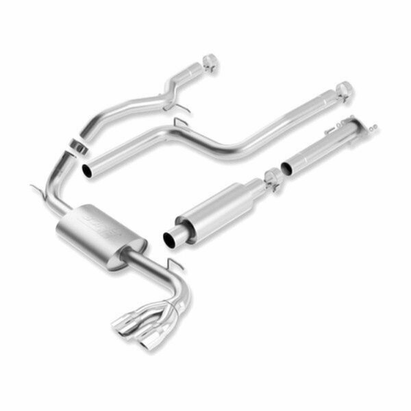 Borla Touring Stainless Steel Cat-Back Exhaust System Fit for 2012 Focus BRL140400